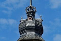 © „Burgen in Westfalen” |  Zwiebelturm mit Grafen-Krone und Wetterfahne