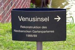 Hinweisschild zum Venusgarten
